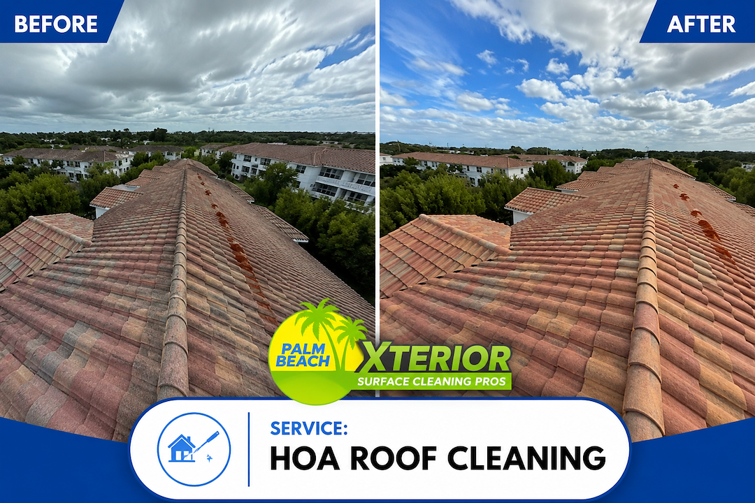 HOA & Townhome Roof Cleaning in West Palm Beach, FL